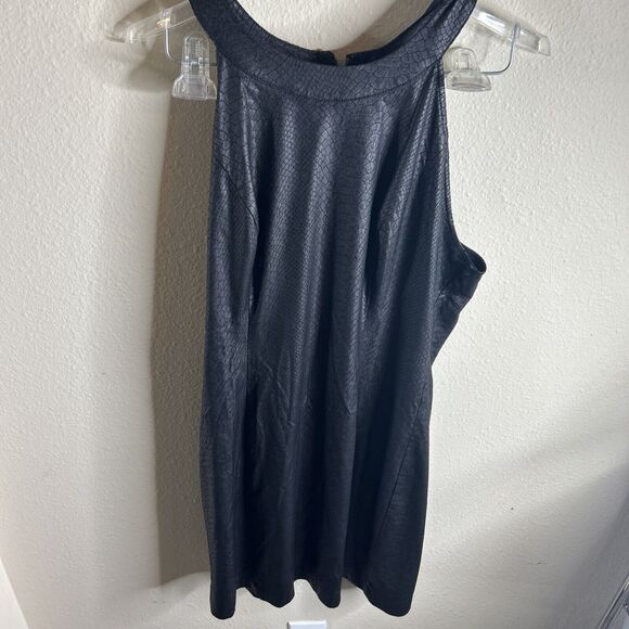 Guess Sport Dress Scale Print Black 10 Sleeveless Mock Neck Athletic - Picture 2 of 11